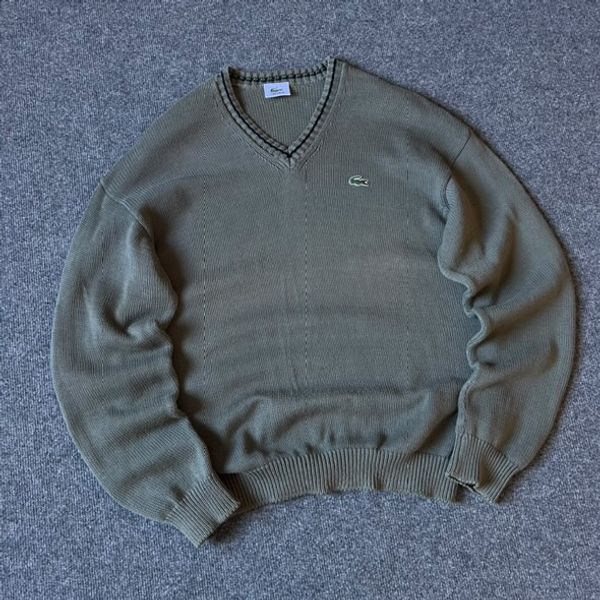 Green Lacoste sweater